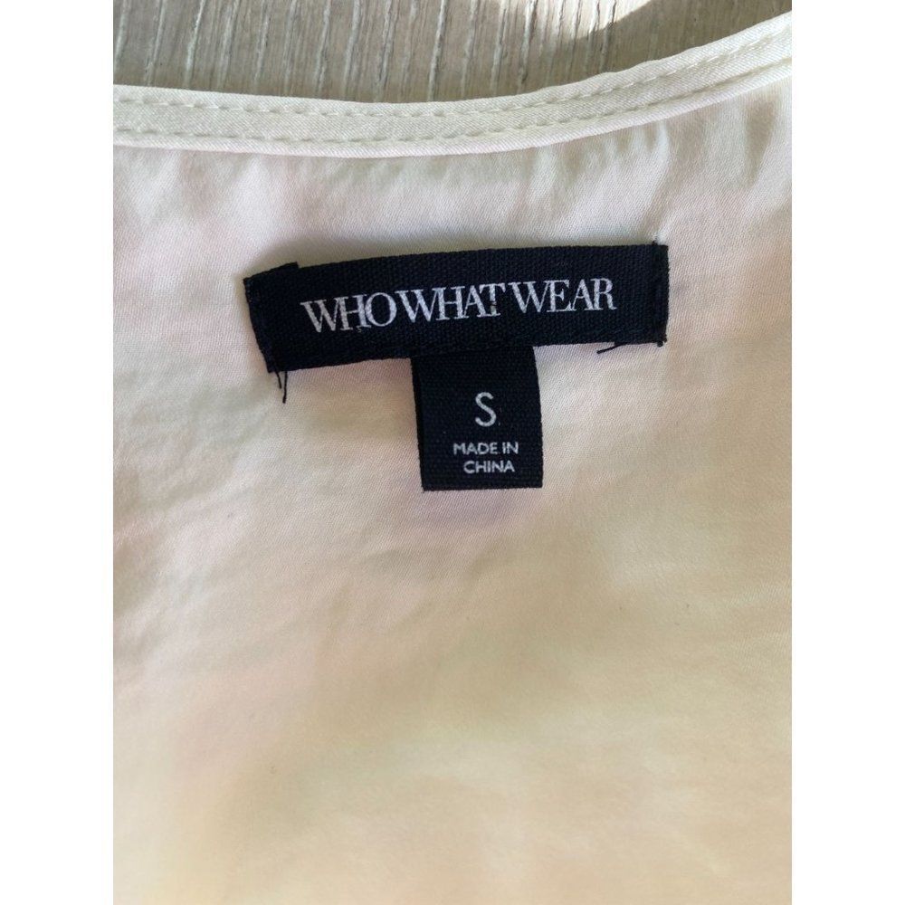 Cream Ruffled Cami by WhoWhatWear (Small) - Picture 3 of 3